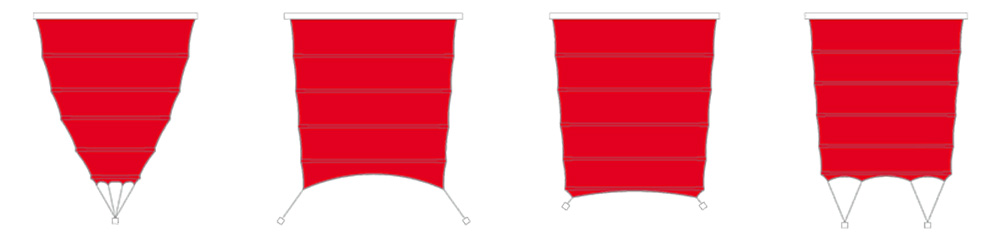 Produktübersicht Sonnensegelformen